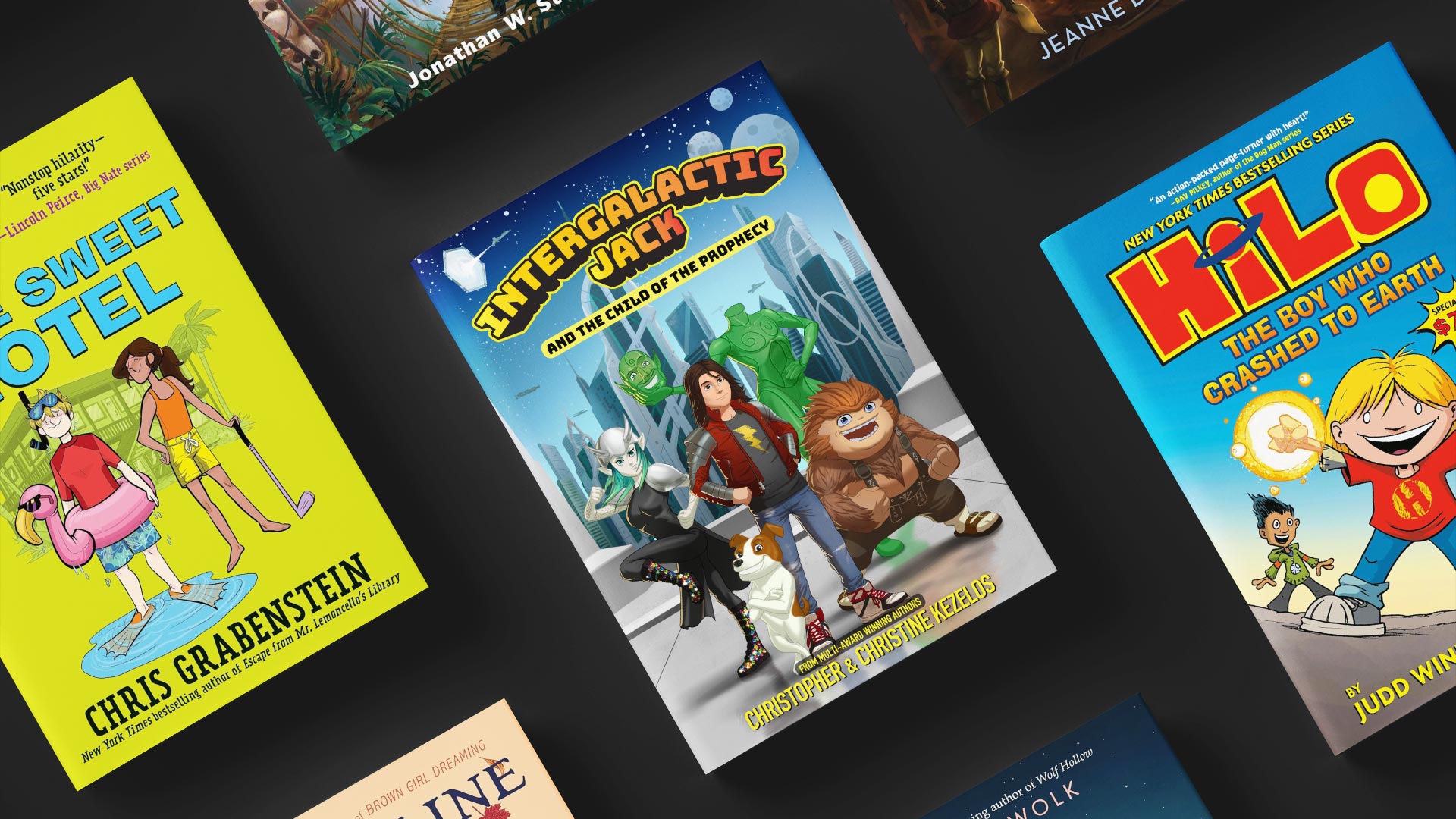 Covers of the Top 10 Books for Middle School Boys